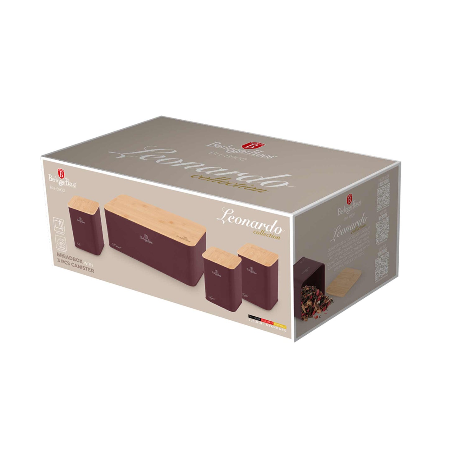 Panera Con Set De 3 Recipientes