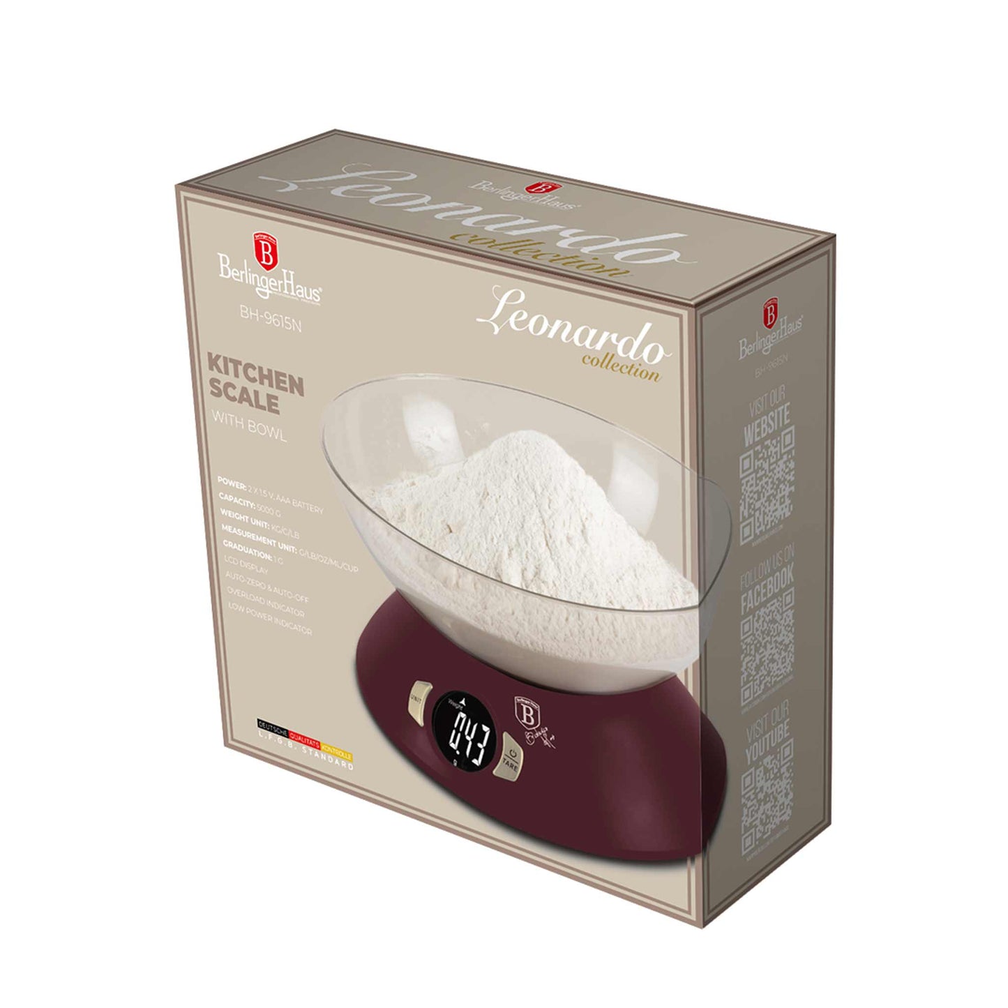 Balanza De Cocina Con Recipiente