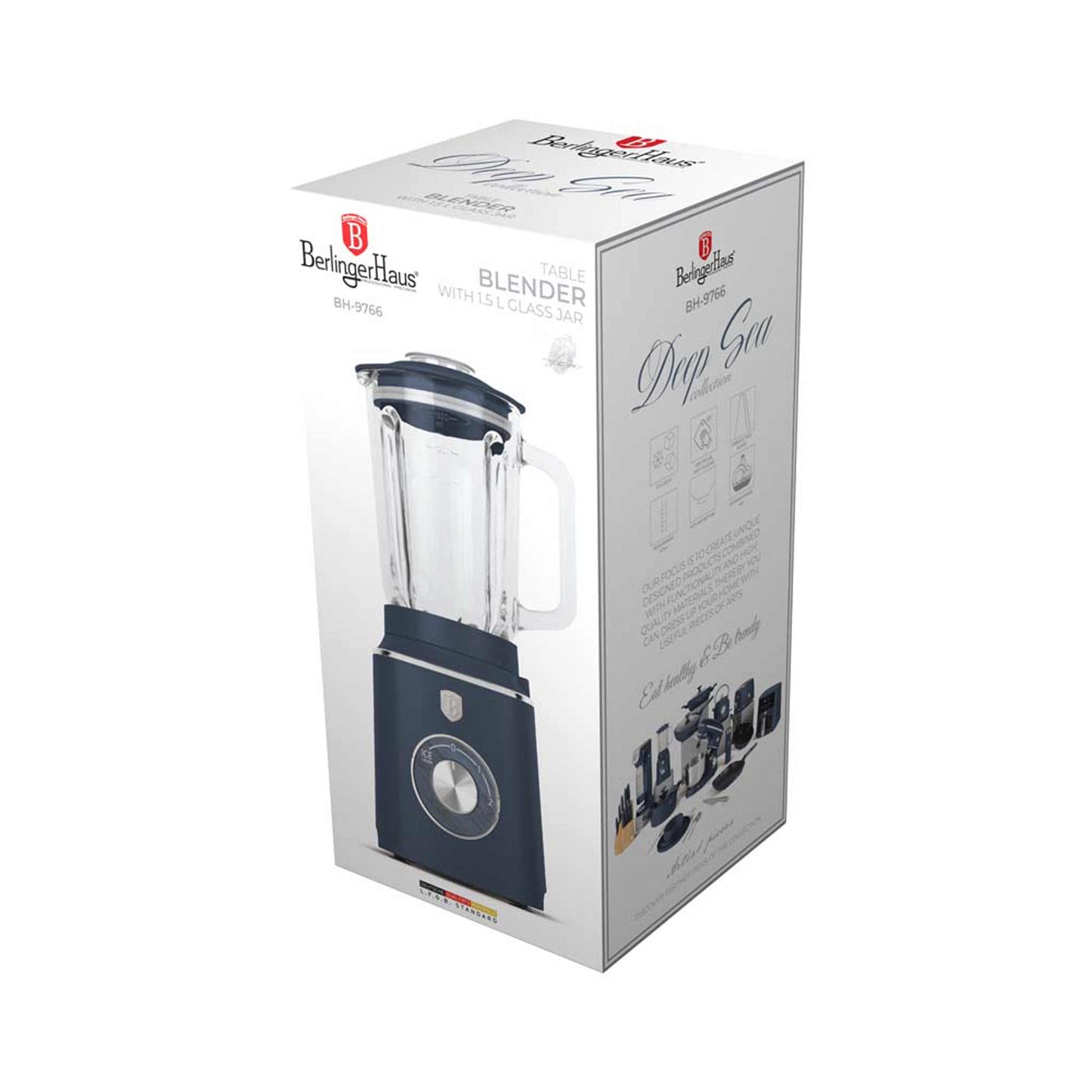 Batidora De Mesa Con Jarra De Vidrio De 1,5 L Y 1000 W.