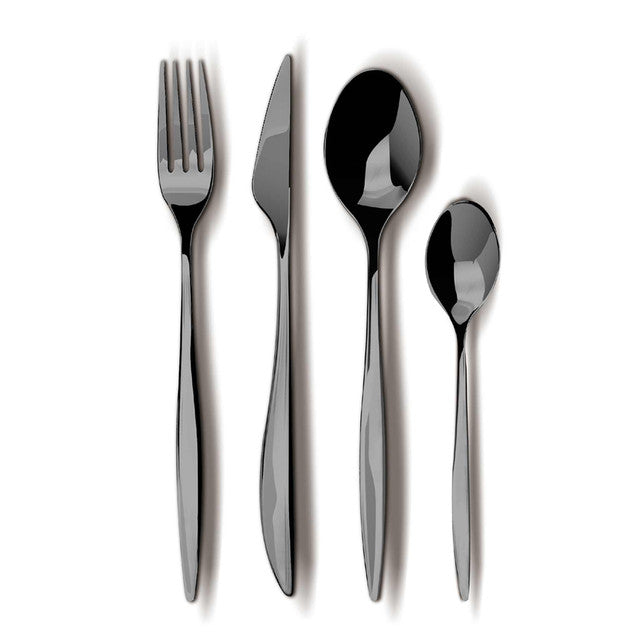 Set De Cubiertos De 24 Piezas Con Espejo