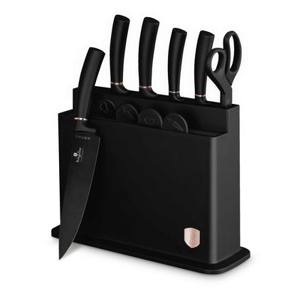 Set De 11 Cuchillos Con Soporte Y Tabla De Cortar.