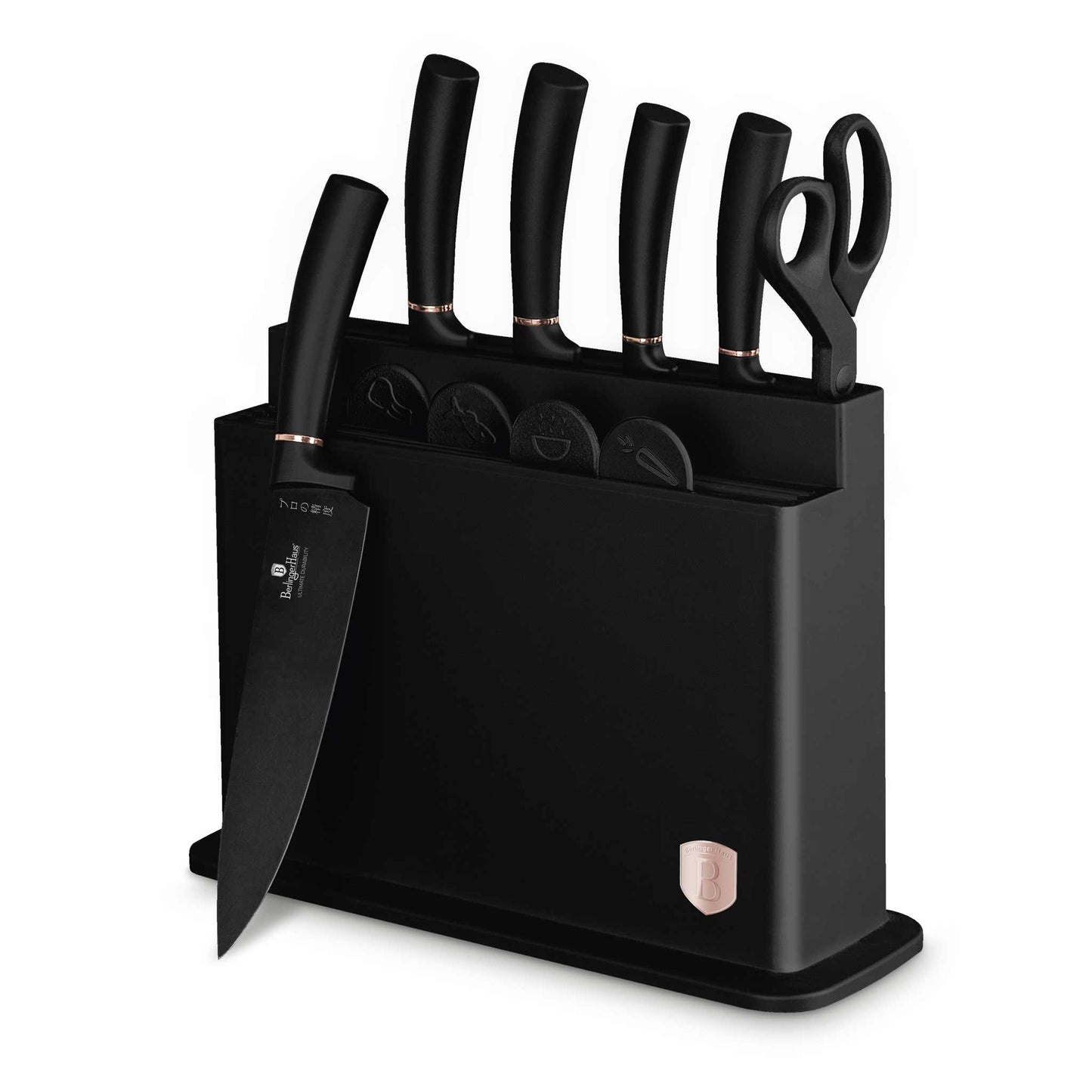 Set De 11 Cuchillos Con Soporte Y Tabla De Cortar.