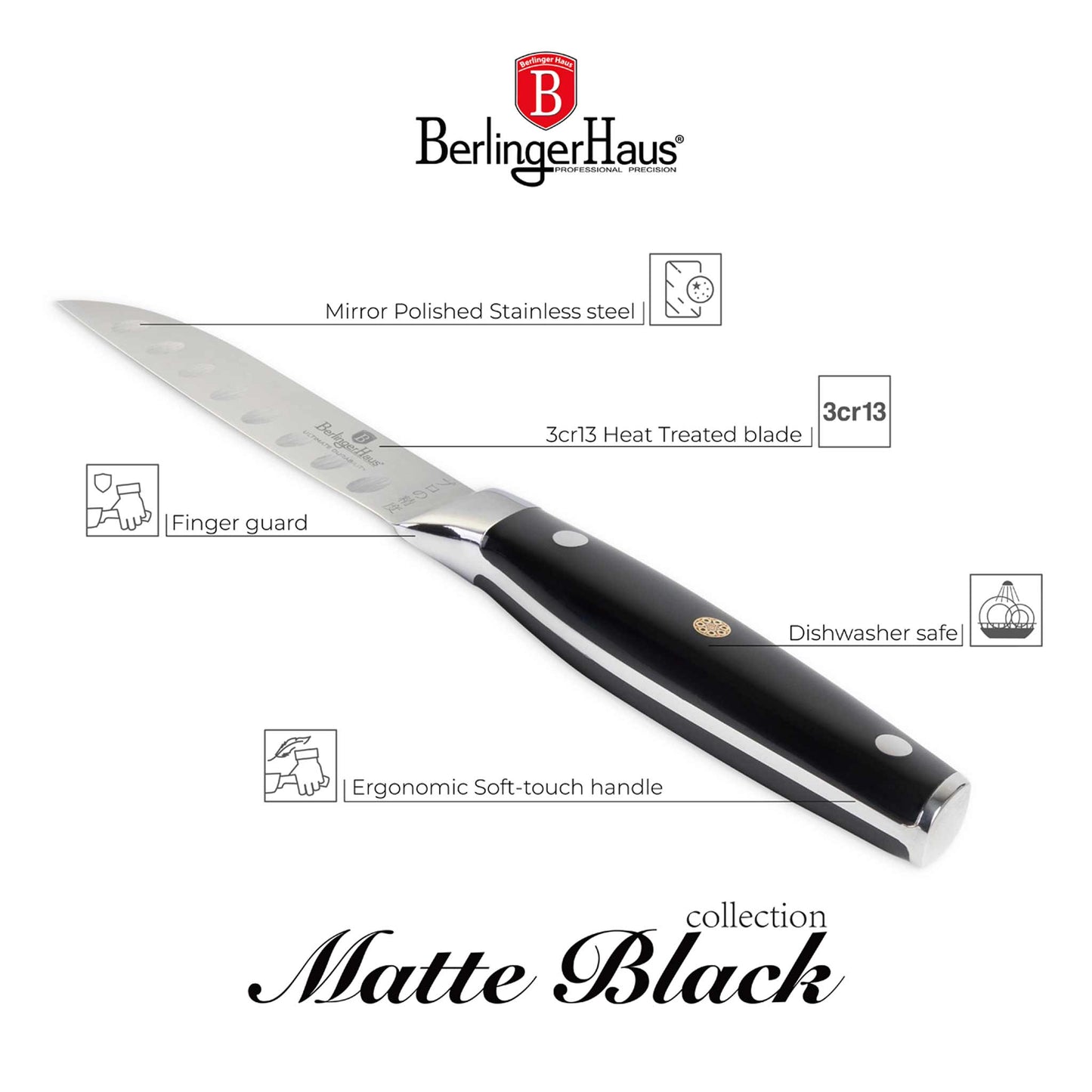 Cuchillo Santoku De 9 Cm