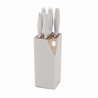 Set De 6 Cuchillos Con Soporte
