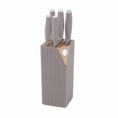 Set De 6 Cuchillos Con Soporte