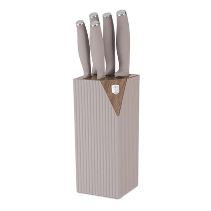 Set De 6 Cuchillos Con Soporte