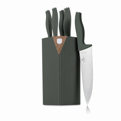 Set De 6 Cuchillos Con Soporte