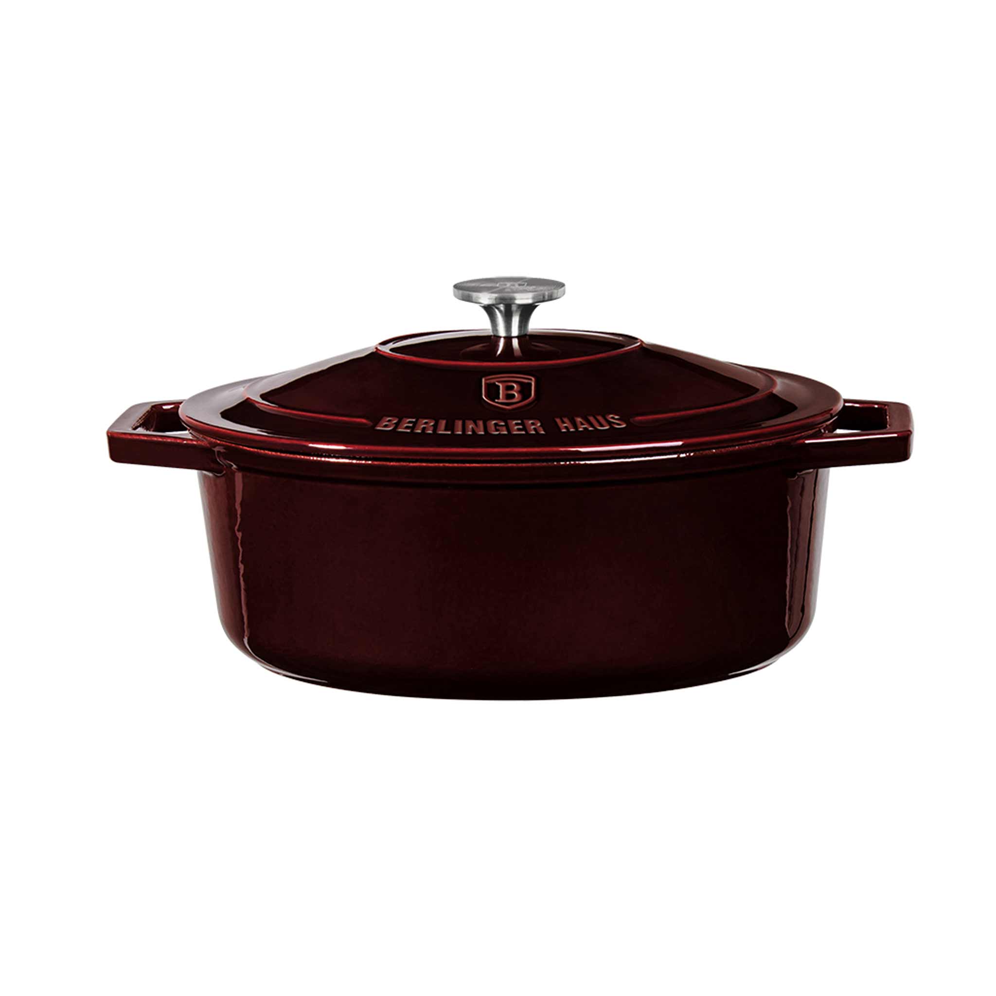 Asador Ovalado De Hierro Fundido De 30 Cm