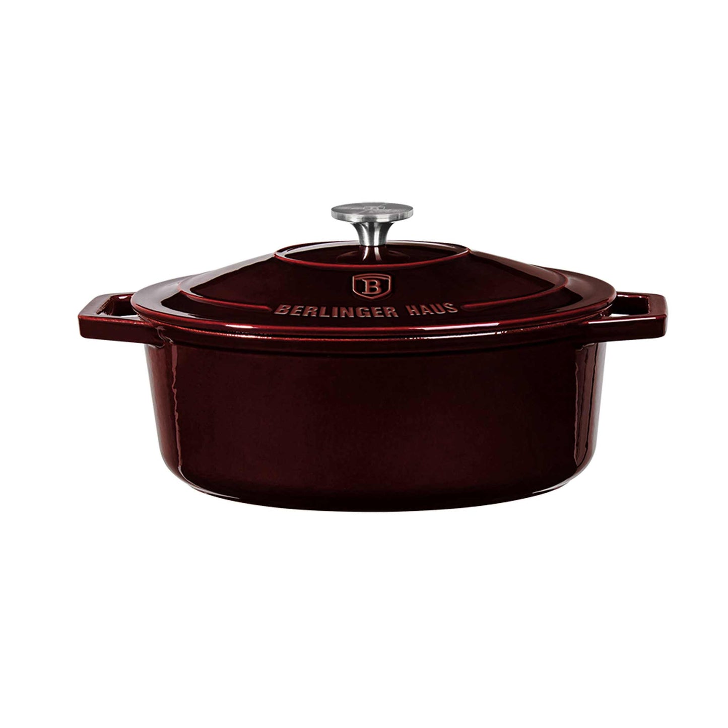 Asador Ovalado De Hierro Fundido De 30 Cm