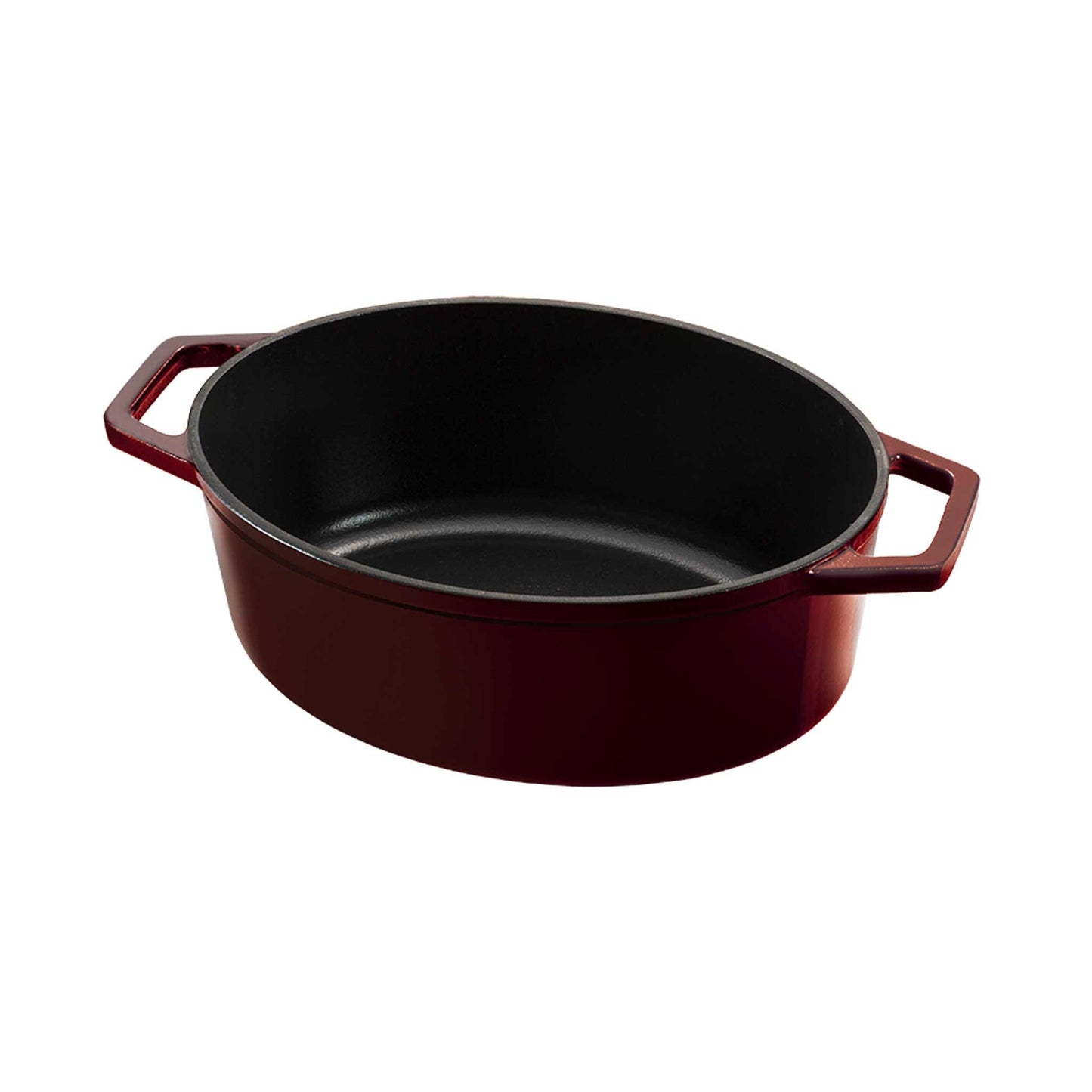 Asador Ovalado De Hierro Fundido De 30 Cm