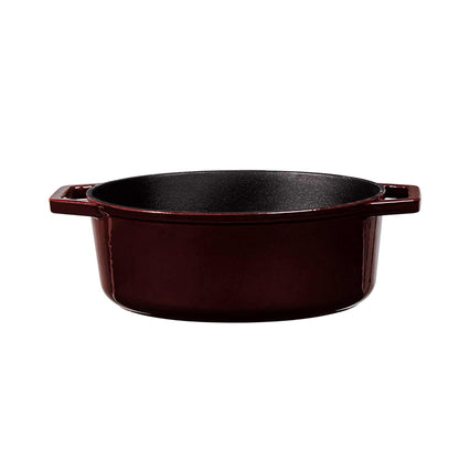 Asador Ovalado De Hierro Fundido De 30 Cm