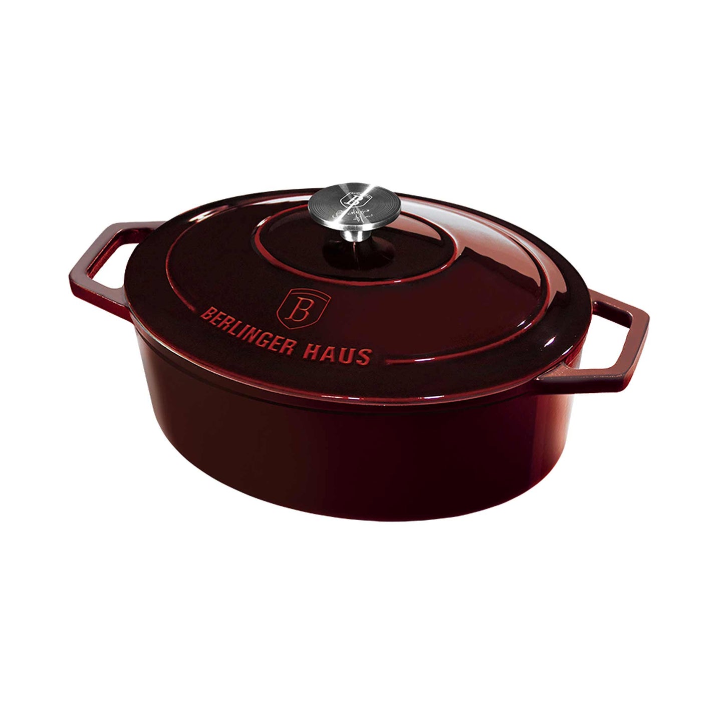 Asador Ovalado De Hierro Fundido De 30 Cm