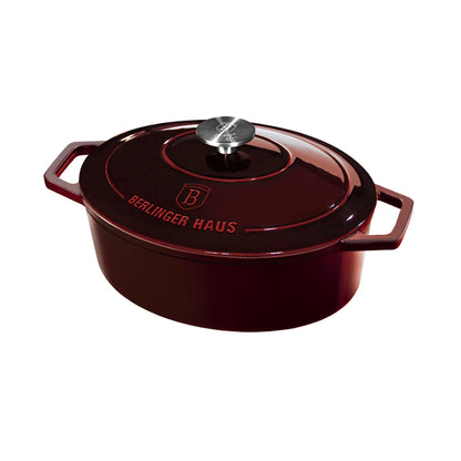 Asador Ovalado De Hierro Fundido De 30 Cm