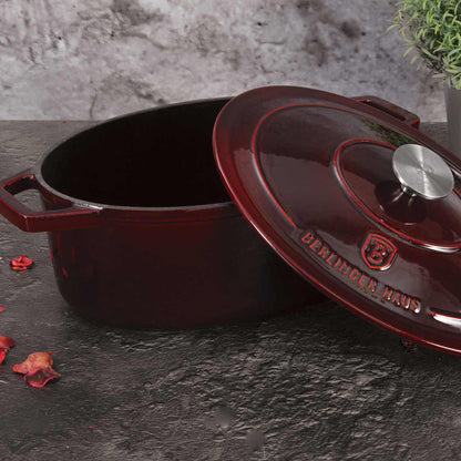 Asador Ovalado De Hierro Fundido De 30 Cm