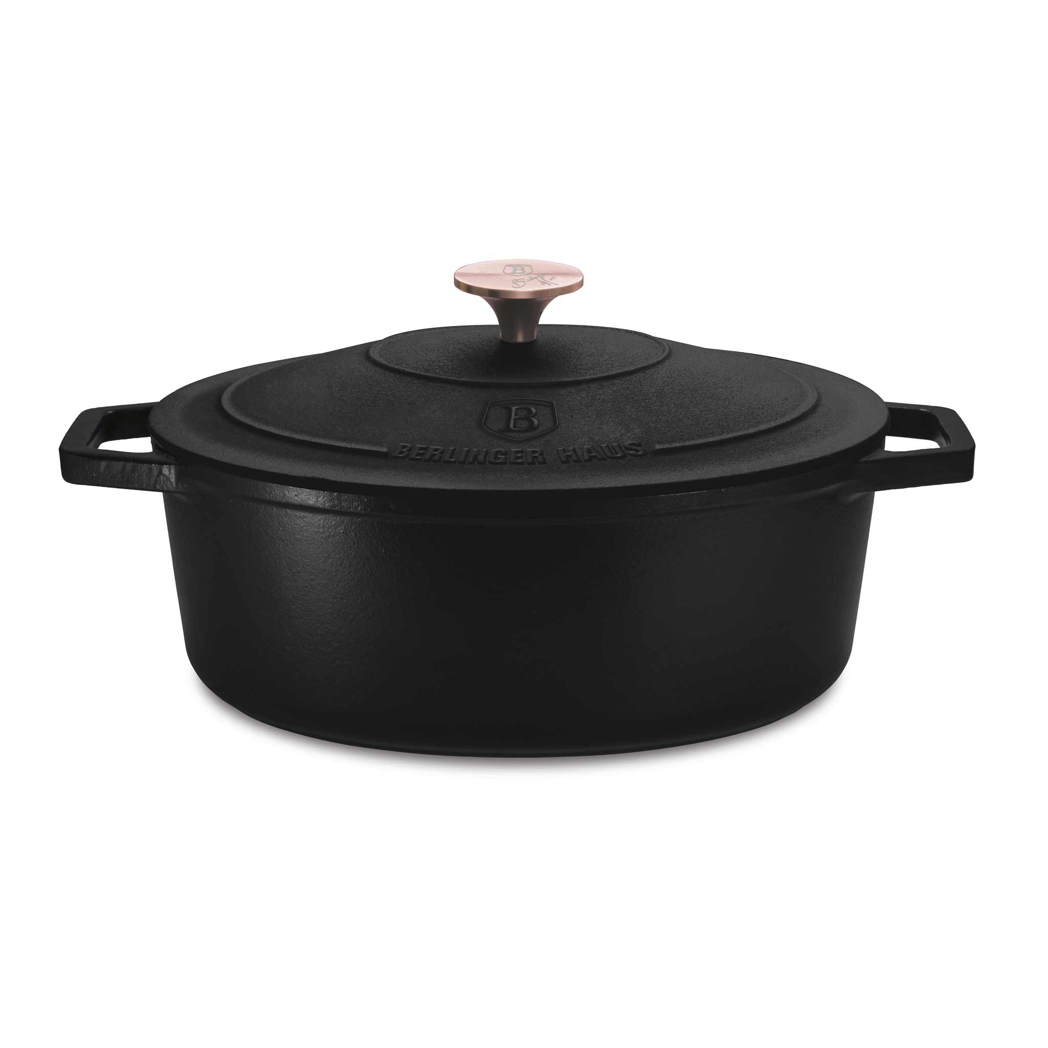 Asador Ovalado De Hierro Fundido De 32 Cm