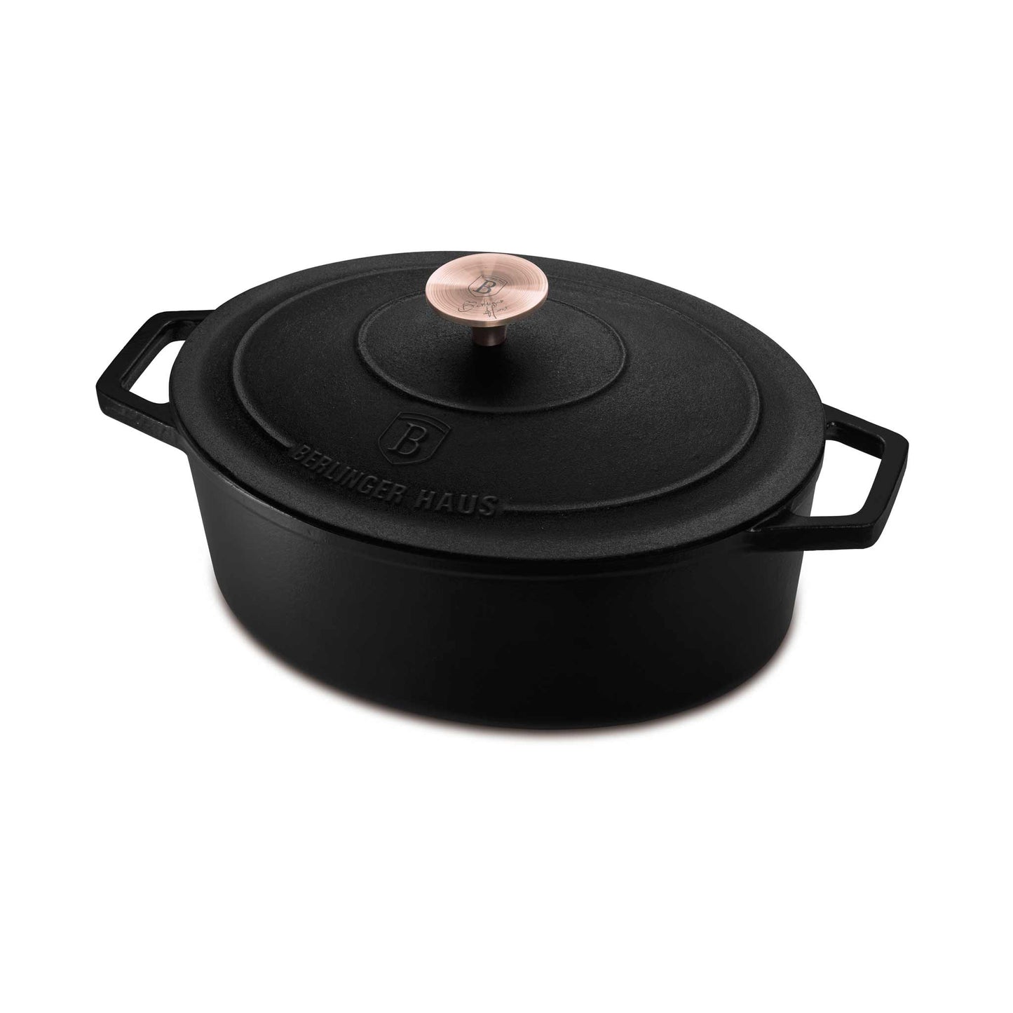 Asador Ovalado De Hierro Fundido De 32 Cm