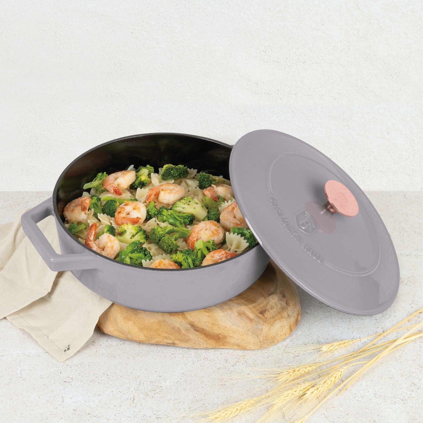 Olla Poco Profunda De Hierro Fundido De 26 Cm