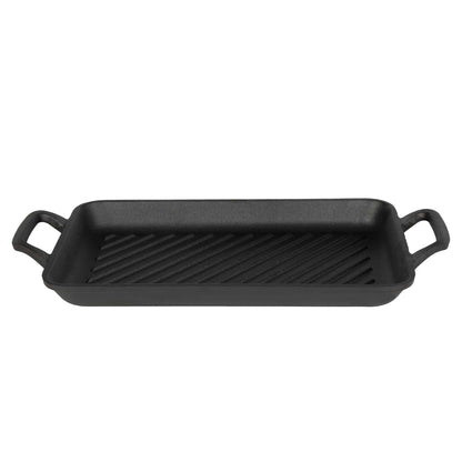 Plancha Rectangular Para Parrilla De Hierro Fundido De 33 Cm