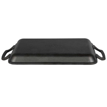 Plancha Rectangular Para Parrilla De Hierro Fundido De 33 Cm