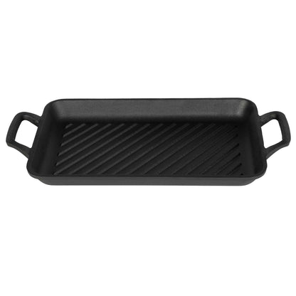 Plancha Rectangular Para Parrilla De Hierro Fundido De 33 Cm