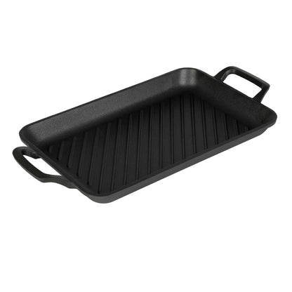 Plancha Rectangular Para Parrilla De Hierro Fundido De 33 Cm