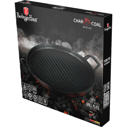 Plancha Redonda Para Parrilla De Hierro Fundido De 30 Cm