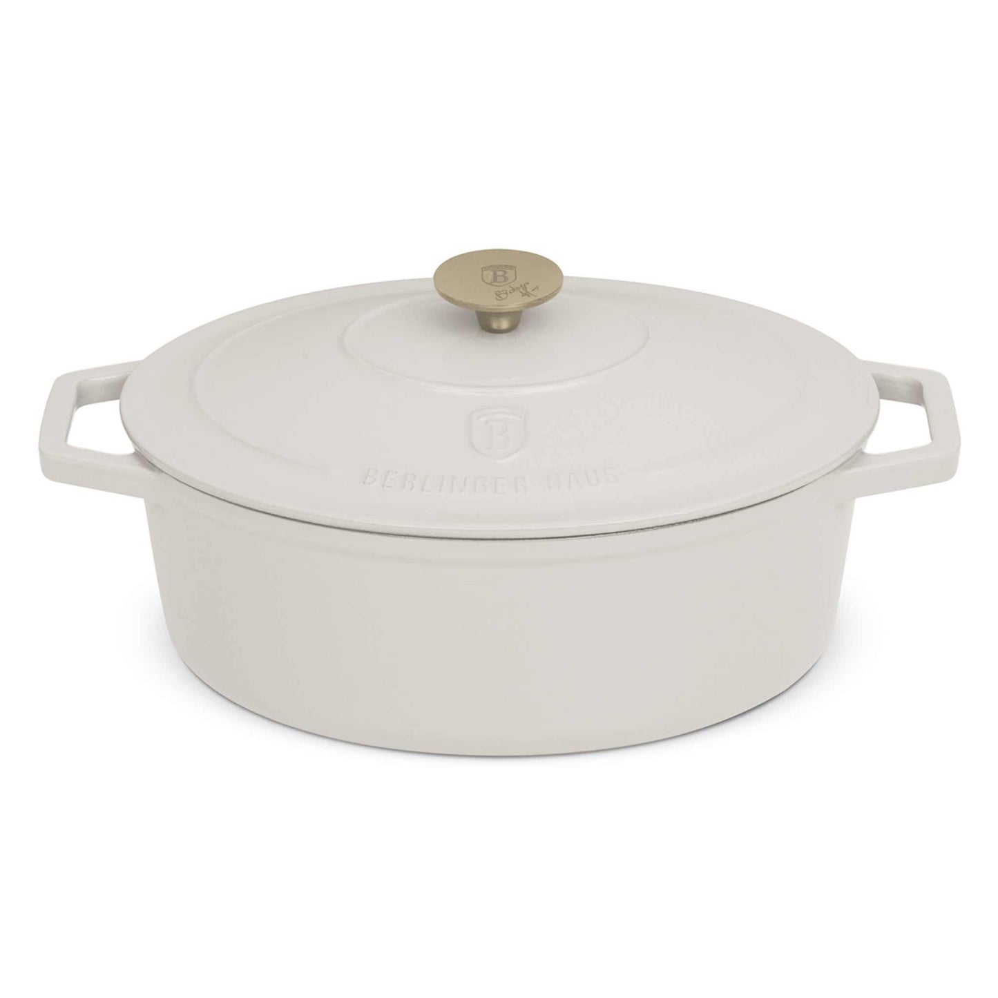 Asador Ovalado De Hierro Fundido De 30 Cm