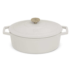 Asador Ovalado De Hierro Fundido De 30 Cm