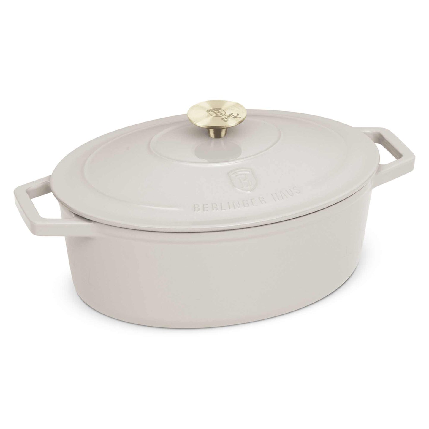 Asador Ovalado De Hierro Fundido De 30 Cm
