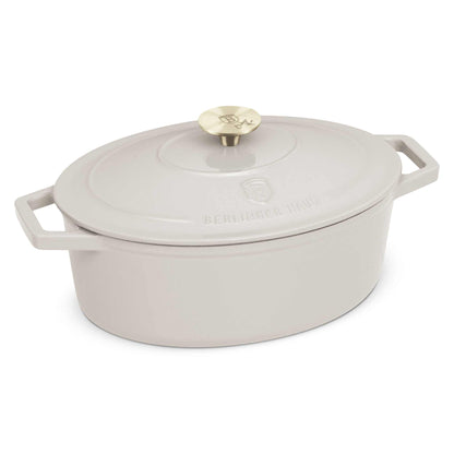 Asador Ovalado De Hierro Fundido De 30 Cm