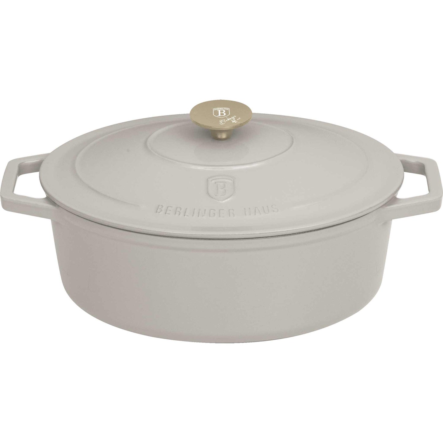 Asador Ovalado De Hierro Fundido De 30 Cm