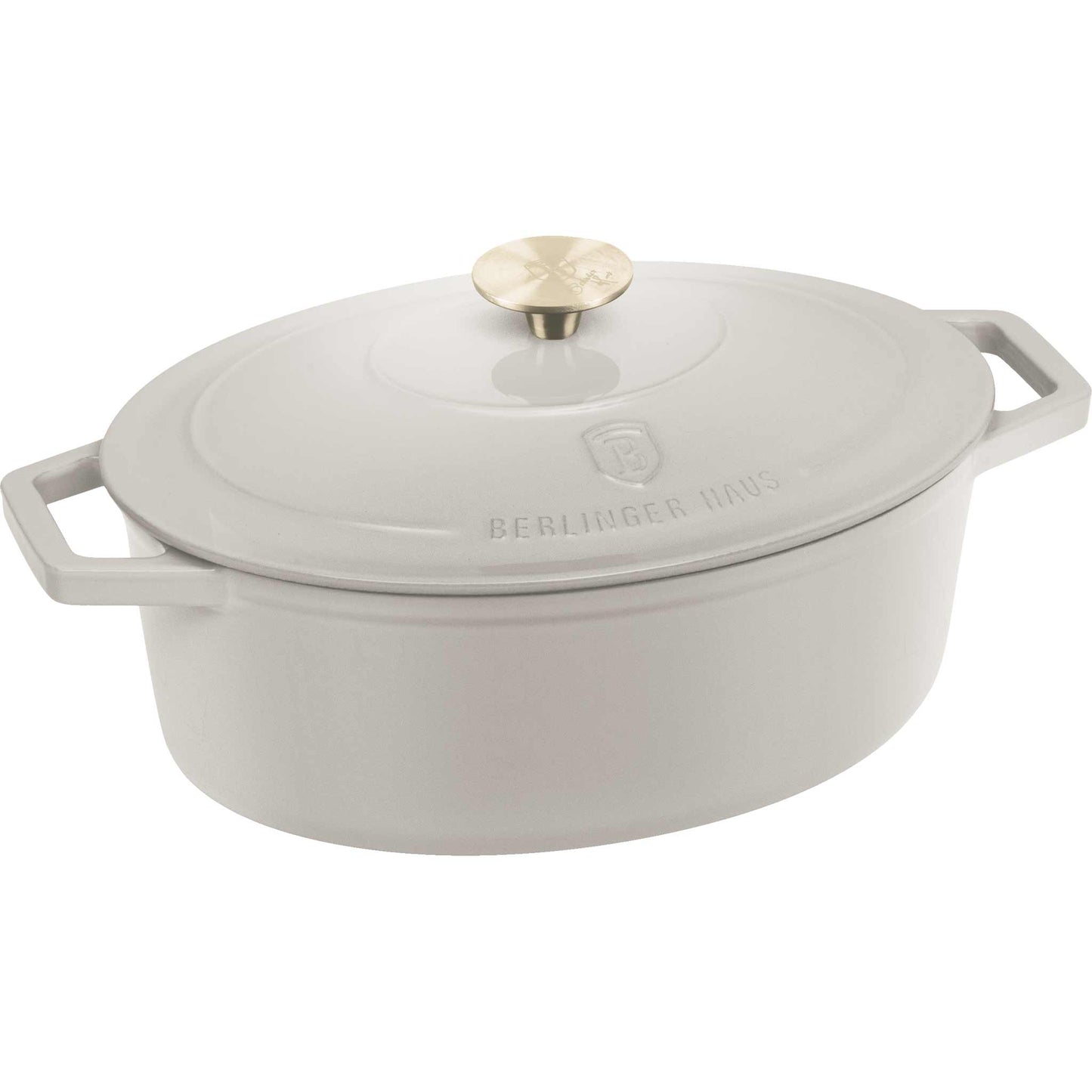Asador Ovalado De Hierro Fundido De 30 Cm