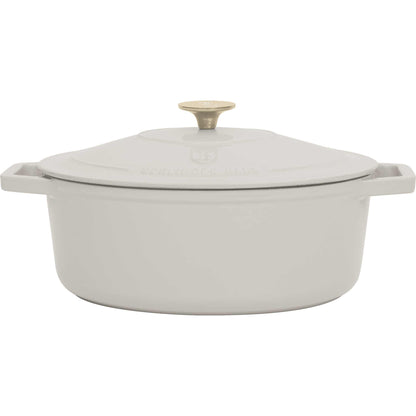 Asador Ovalado De Hierro Fundido De 30 Cm