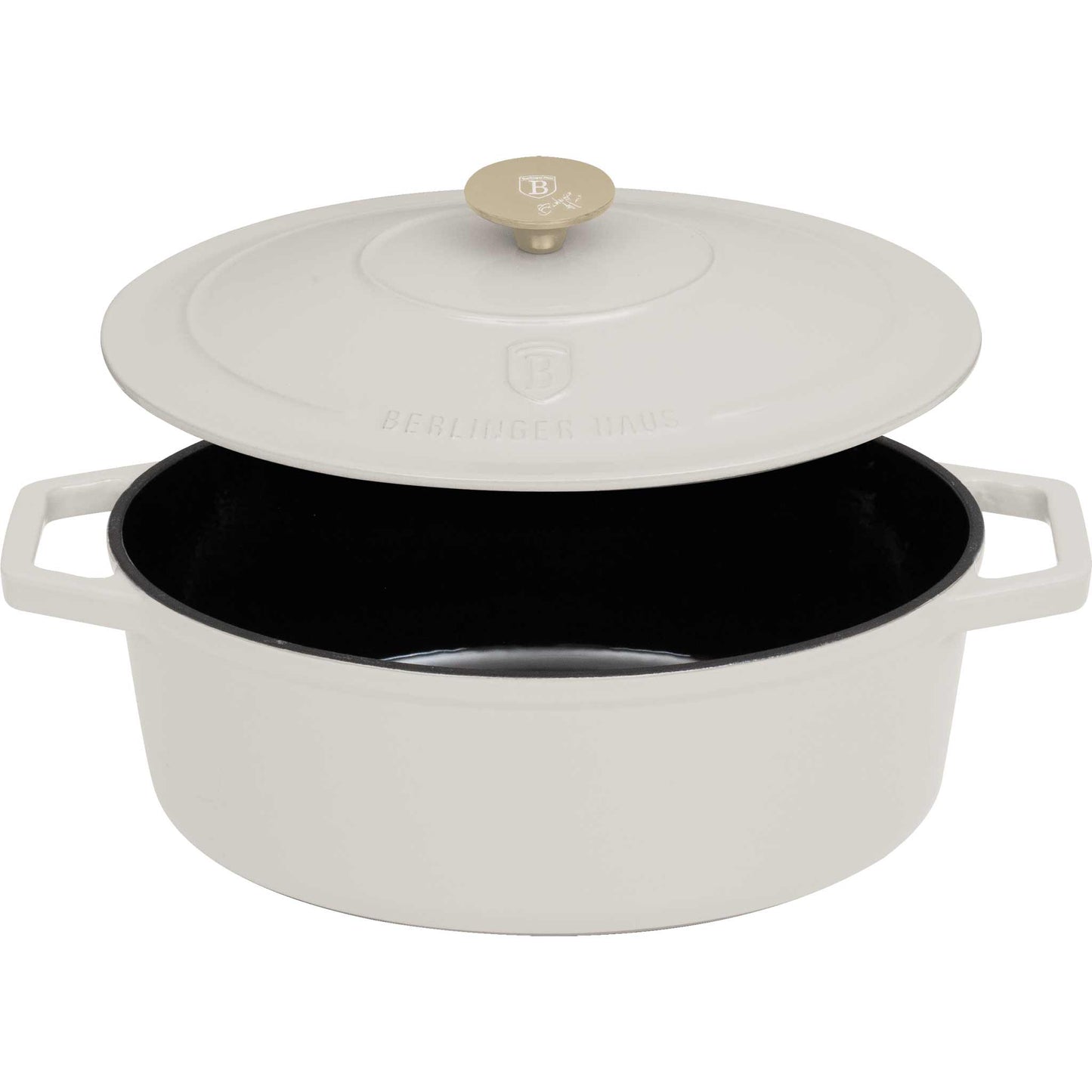 Asador Ovalado De Hierro Fundido De 30 Cm