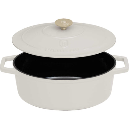 Asador Ovalado De Hierro Fundido De 30 Cm