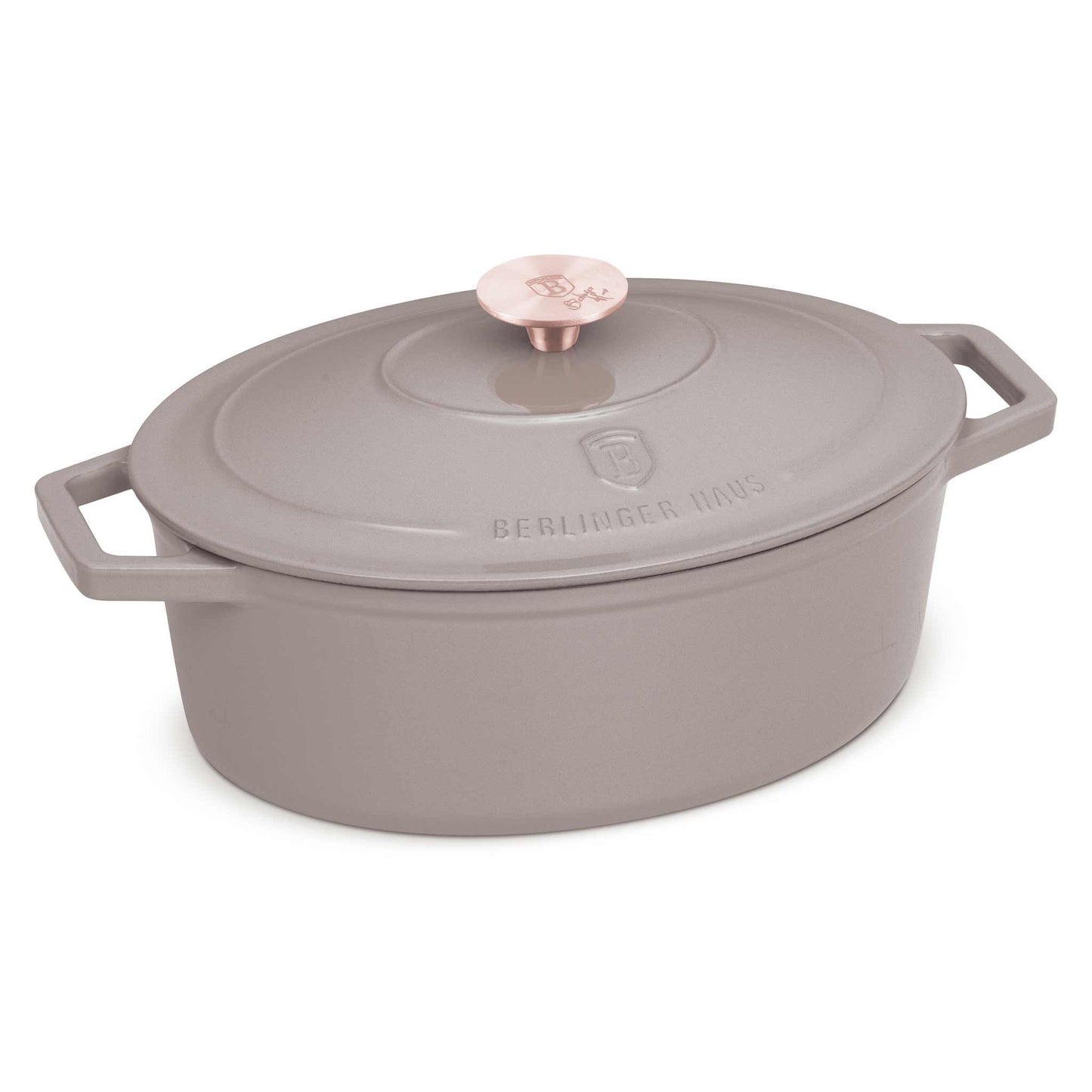 Asador Ovalado De Hierro Fundido De 30 Cm