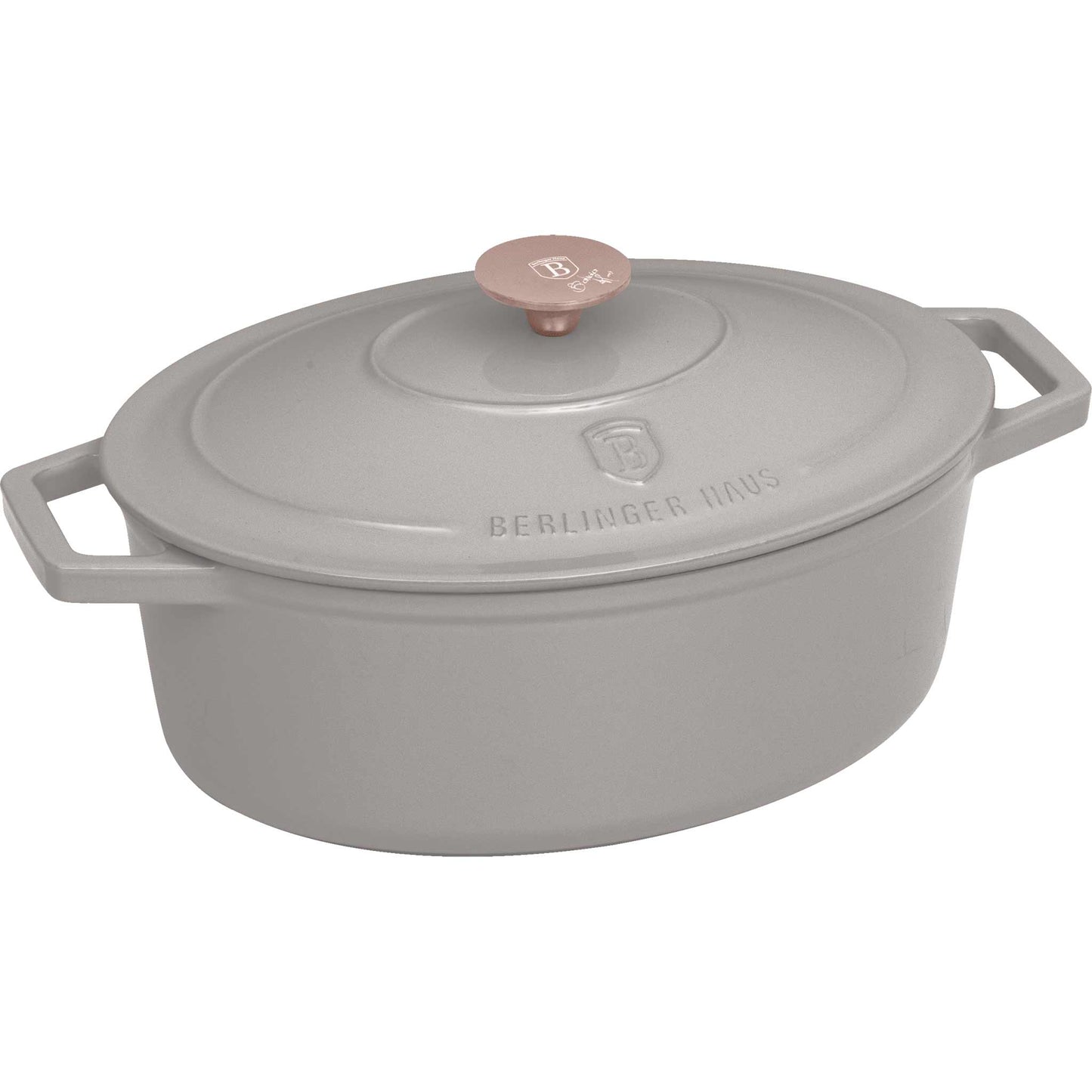 Asador Ovalado De Hierro Fundido De 30 Cm