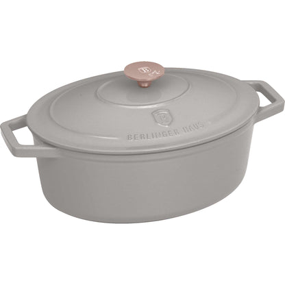 Asador Ovalado De Hierro Fundido De 30 Cm