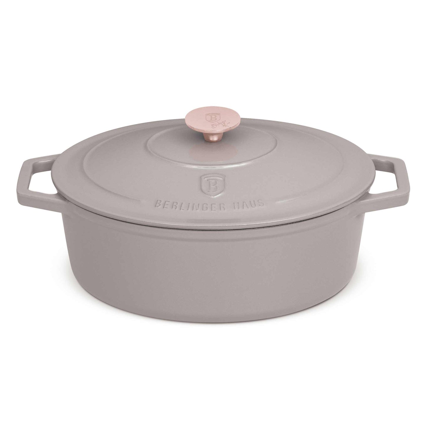 Asador Ovalado De Hierro Fundido De 30 Cm