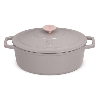 Asador Ovalado De Hierro Fundido De 30 Cm