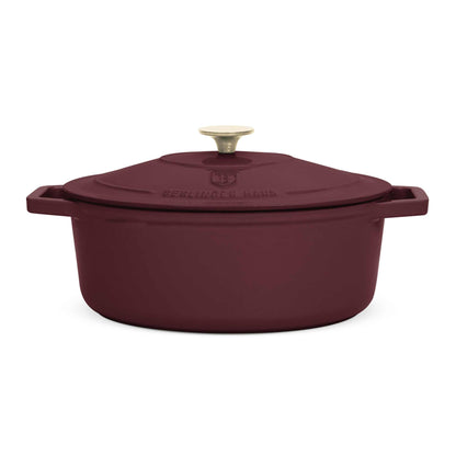 Asador Ovalado De Hierro Fundido De 30 Cm