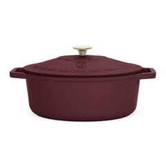 Asador Ovalado De Hierro Fundido De 30 Cm