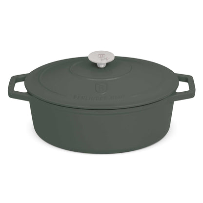 Asador Ovalado De Hierro Fundido De 30 Cm