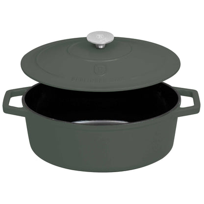 Asador Ovalado De Hierro Fundido De 30 Cm