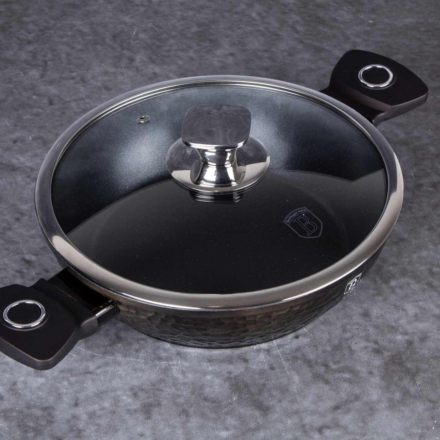 Olla Poco Profunda Con Tapa De 24 Cm