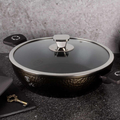 Olla Poco Profunda Con Tapa De 28 Cm