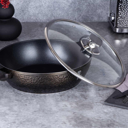 Olla Poco Profunda Con Tapa De 28 Cm