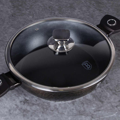Olla Poco Profunda Con Tapa De 28 Cm