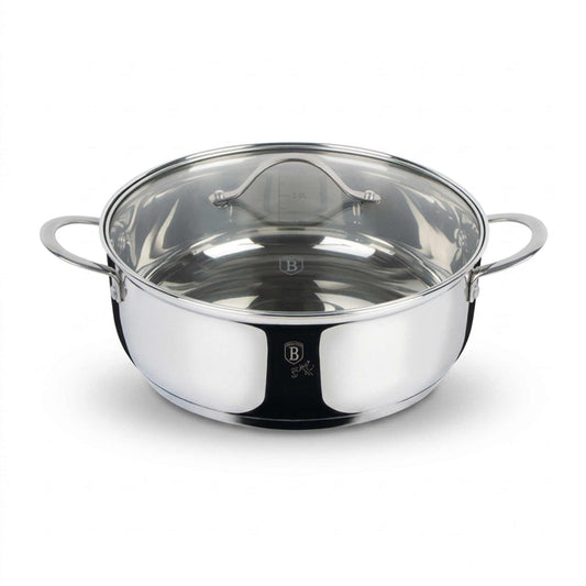 Olla Poco Profunda Con Tapa De 24 Cm