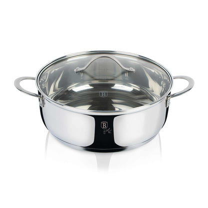 Olla Poco Profunda Con Tapa De 28 Cm